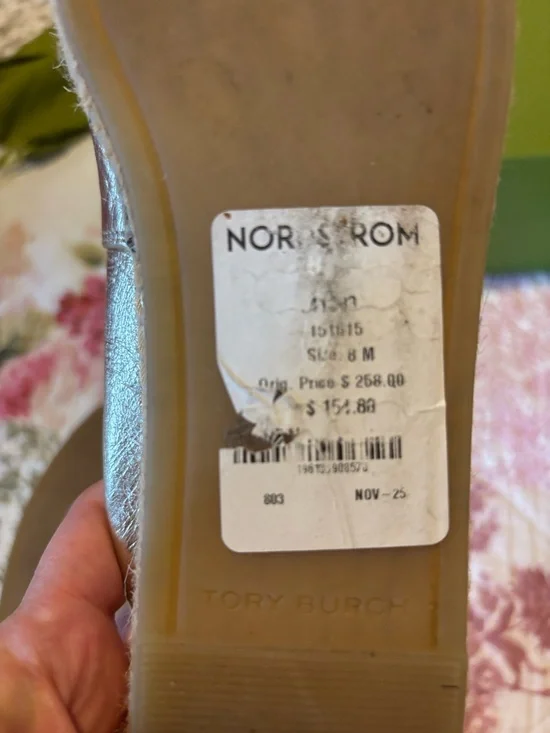 Tory Burch Metallic Gold Espadrille Loafers - Picture 11 of 16